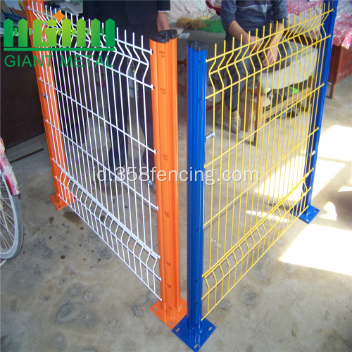 Green Vinyl Dilapisi Dilas Wire Mesh Pagar